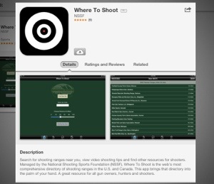 NSSF Where to Shoot App screen shot