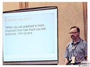 Claude Warner speaks at Georgia Carry.org convention about self-guided practice
