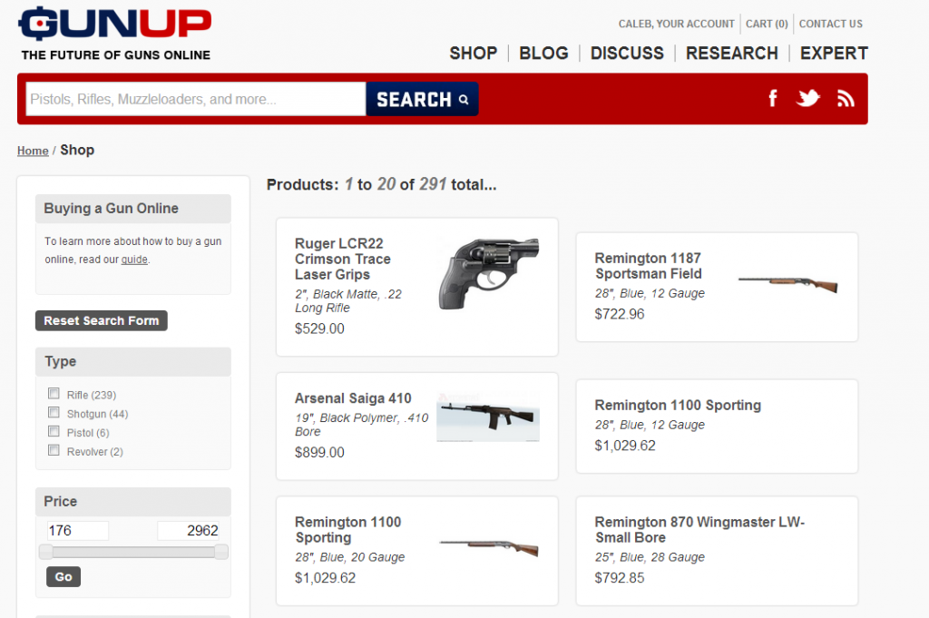gunup shop screen