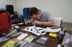 Filing the extractor claw