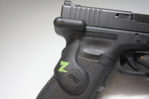 Crimson Trace laser unit for the 3rd Generation Glock pistol...Zombie edition.
