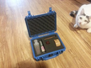 More bonus tips: A pelican case can protect your expensive make-up products, and don't ever pack a cat for a shooting competition, they are worthless on the range.