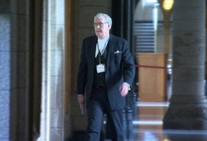 St. At Arms Kevin Vickers with the DAO S&W 3rd Generation semi auto he used to put down a terrorist who attacked the Canadian parliament.