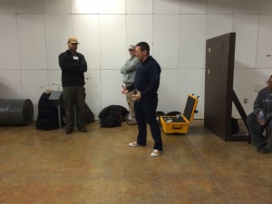Craig talks thought the aftermath of someone's run through the scenario at the Experiential Learning Lab