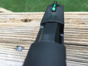 The TruGlo fiber optic/tritium sight glows day and night, grabbing your attention in almost any lighting condition.