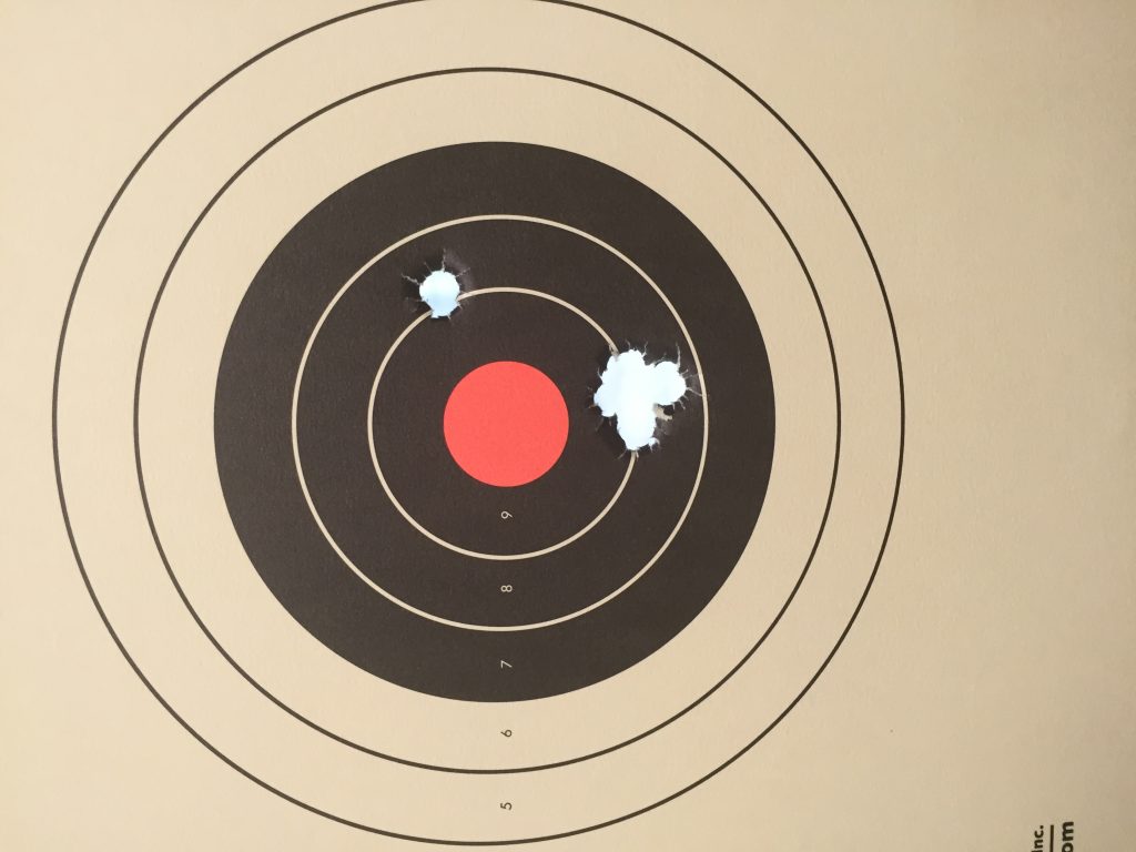 Sig 1911 .357 WInchester FMJ group