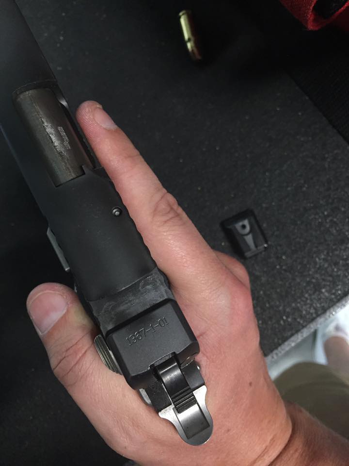 Sig 1911 rear sight out